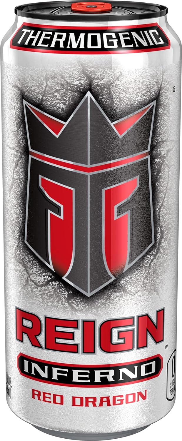Reign Inferno Red Dragon， Thermogenic Fuel， Fitness and Performance Drink， 16 Fl Oz (Pack of 12) - Image 2
